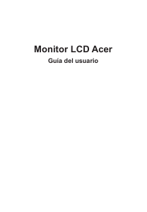Manual de uso Acer KA272U Monitor de LCD