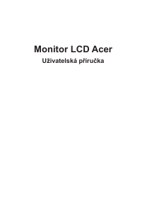 Manuál Acer KA272U LCD monitor