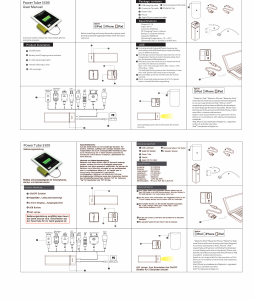 Handleiding MiPow Power Tube 5500 Mobiele oplader
