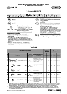 Manuale Whirlpool WP 76/1 Lavastoviglie