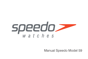 Manual Speedo Model 59 Relógio desportivo