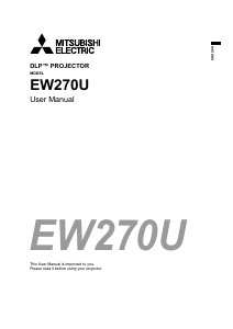 Manual Mitsubishi EW270U Projector