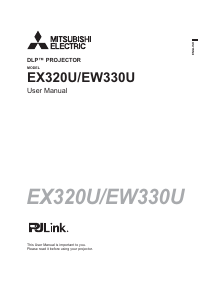 Manual Mitsubishi EW330U Projector