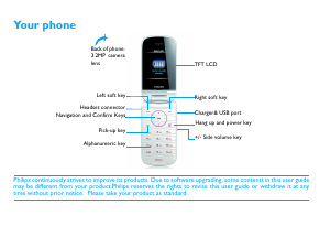 Handleiding Philips CTF515VLT Mobiele telefoon