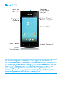 Посібник Philips CTS308GY Мобільний телефон