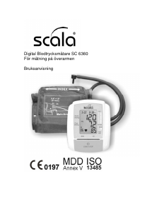 Bruksanvisning Scala SC 6360 Blodtrycksmätare