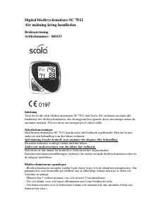 Bruksanvisning Scala SC 7012 Blodtrycksmätare