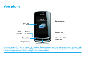 Manual Philips CTX518WHT Mobile Phone