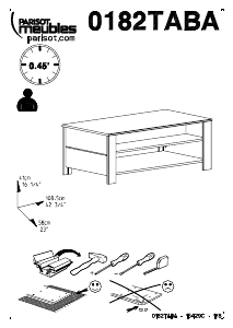 Manual de uso Parisot 0182TABA Mesa de centro