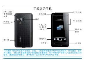 说明书 飞利浦 CTX809BLK 手机