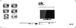 Használati útmutató OK OLE 19450-B LED-es televízió