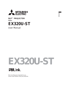Manual Mitsubishi EX320U-ST Projector