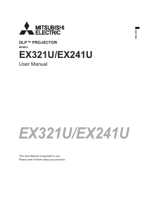 Handleiding Mitsubishi EX321U Beamer