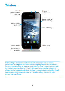 Instrukcja Philips CTW3568BK Telefon komórkowy