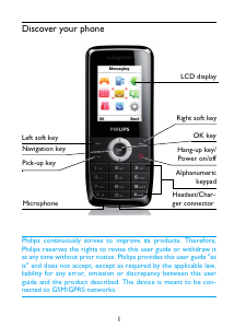 Handleiding Philips CTX100SLV Mobiele telefoon