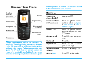 Handleiding Philips CT0193BLK Mobiele telefoon
