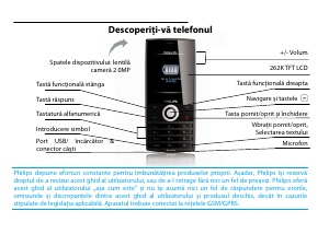 Manual Philips CTX501BLK Telefon mobil