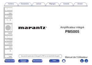 Mode d’emploi Marantz PM5005 Amplificateur