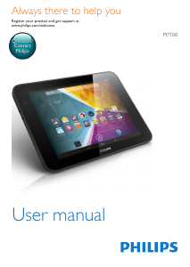 Manual Philips PI7100S2 Tablet
