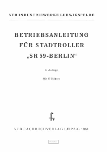 Bedienungsanleitung IWL SR 59 Berlin Roller