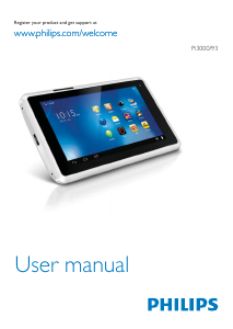 Manual Philips PI3000W2 Tablet