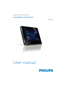 Handleiding Philips PI7000S2 Tablet