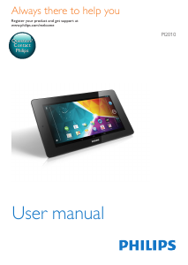 Manual Philips PI2010B1X Tablet