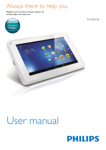Manual Philips PI3100W2X Tablet