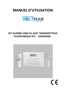 Mode d’emploi Voltman DIO020500 Système d’alarme