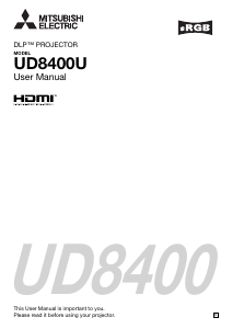 Handleiding Mitsubishi UD8400U Beamer