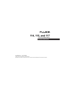Instrukcja Fluke 117 Multimetr