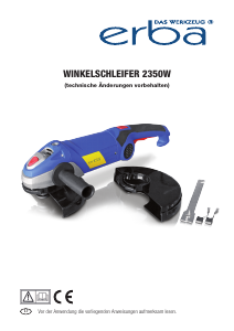 Bedienungsanleitung Erba 2350W Winkelschleifer