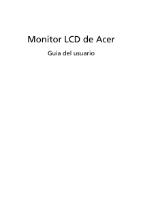 Manual de uso Acer Predator XB252Q Monitor de LCD