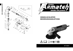 Bedienungsanleitung Armateh AT-9201 Winkelschleifer