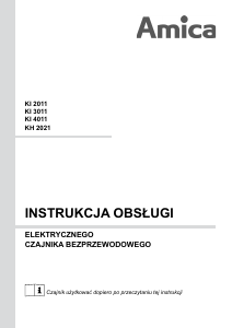 Instrukcja Amica KI 3011 Czajnik