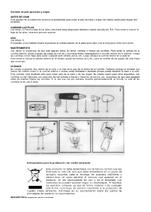 Manual de uso Tristar TR-2587 Recortador de nariz