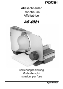 Manuale Rotel AS 4021 Affettatrice