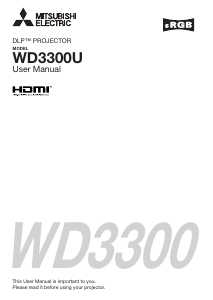 Handleiding Mitsubishi WD3300U Beamer