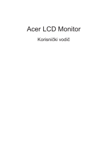 Priručnik Acer RRG270 LCD zaslon