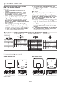 Manual Mitsubishi WD8200U Projector