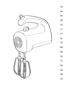 Manual Moulinex HM5051 Easy Max Power Hand Mixer