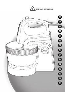 Manual Moulinex HM6111 Powermix Hand Mixer