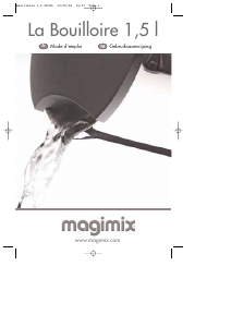 Mode d’emploi Magimix La Bouilloire 1.5L Bouilloire