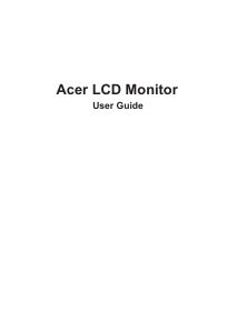 Handleiding Acer X34GS LCD monitor