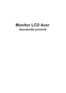 Priročnik Acer X34GS LCD-zaslon
