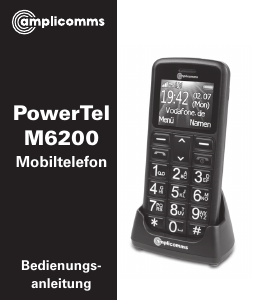 Bedienungsanleitung Amplicomms PowerTel M6200 Handy