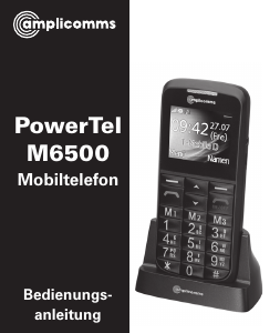 Bedienungsanleitung Amplicomms PowerTel M6500 Handy