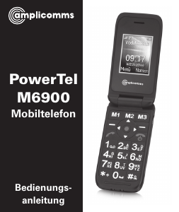 Bedienungsanleitung Amplicomms PowerTel M6900 Handy