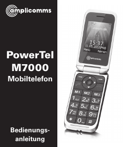 Bedienungsanleitung Amplicomms PowerTel M7000 Handy