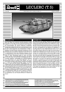 Handleiding Revell set 03131 Military Leclerc (T.5)